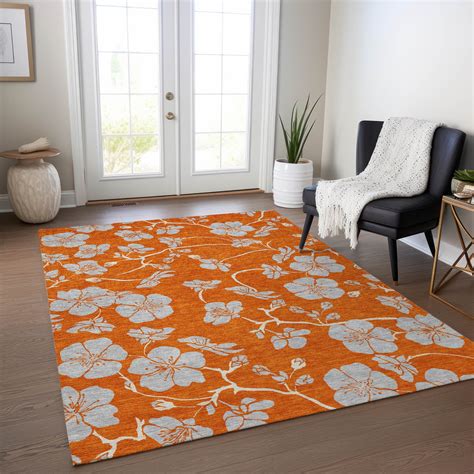 Addison Rugs Chantille ACN1034 Orange 2'6" x 3'10" Indoor Outdoor Area ...