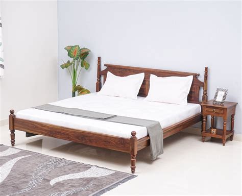 Belgium Solid Wood Queen Size Bed