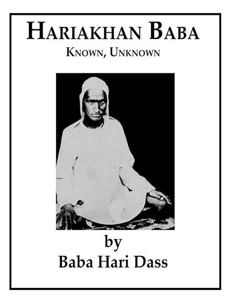 Hariakhan Baba: Known, Unknown eBook : Dass, Baba Hari: Amazon.in ...