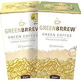Greenbrrew Instant Green Coffee Premix for Weight Loss (Lemon, 20 ...