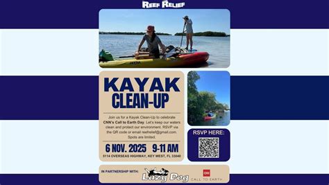 Call to Earth Day - Lazy Dog x CNN x Reef Relief Kayak Cleanup, Lazy ...