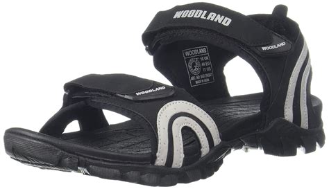 Woodland Men's Black Leather Sandal-6 UK (40 EU) (SGD 3945021) : Amazon ...