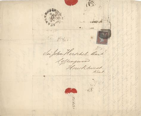 Lot Detail - John F. W. Herschel Letter