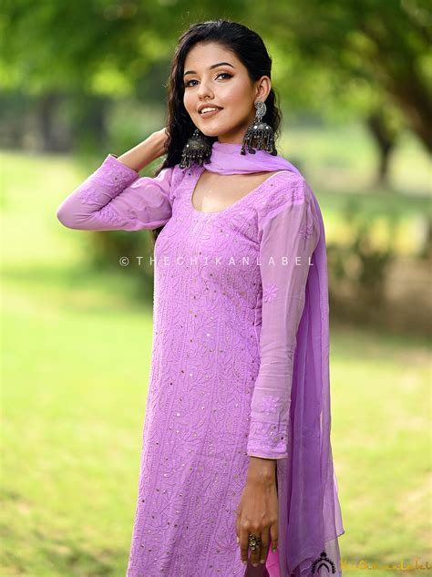 Shweta Tiwari in Mohini Viscose Chikankari Straight Kurta Set