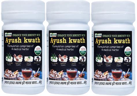 Buy Sansu Ayush Kwath Powder 100g (Pack of 3). Online at Low Prices in ...