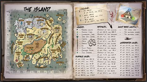 Ark Island Interactive Map | ARK Survival Ascended: Resource Map ...