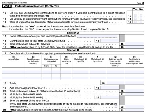 Schedule H (Form 1040): Household Employment Taxes
