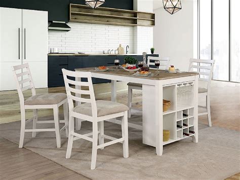 4 Chairs Dining Table Set Counter Height: Modern Style & Comfort for ...