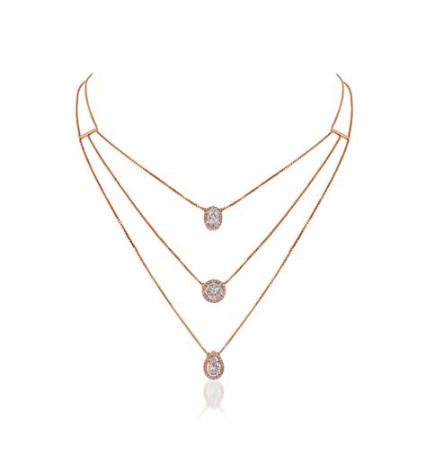 Gold Layered Chain with Eva cut Solitaire Diamond