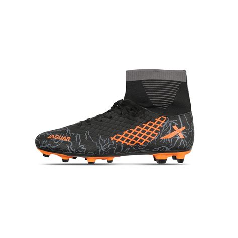 Vector X Jaguar Black and Orange Synthetic Football Shoes -7 : Amazon ...