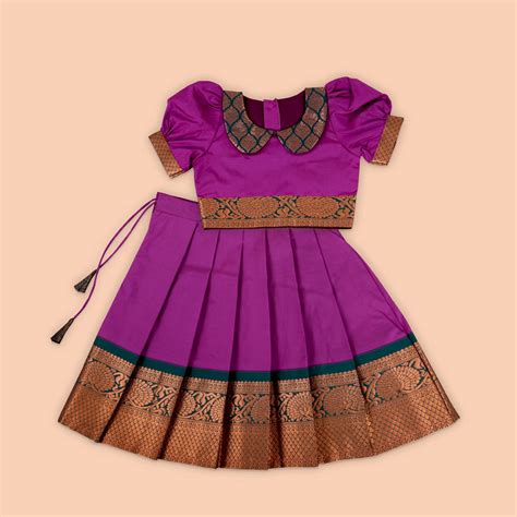 Buy Festive-Ready Pattu Pavadai Set for Girls | Boon Babies – boonbabies