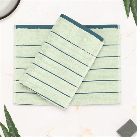 Spaces 100% Cotton Hand Towel Ribbed Texture High Absorbency High Loft ...
