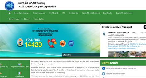 Nizampet Municipal Corporation Property Tax