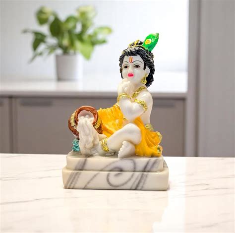 Buy DIYAAN ENT Laddu Gopal Krishna Makhan Chor Idol – Handcrafted ...