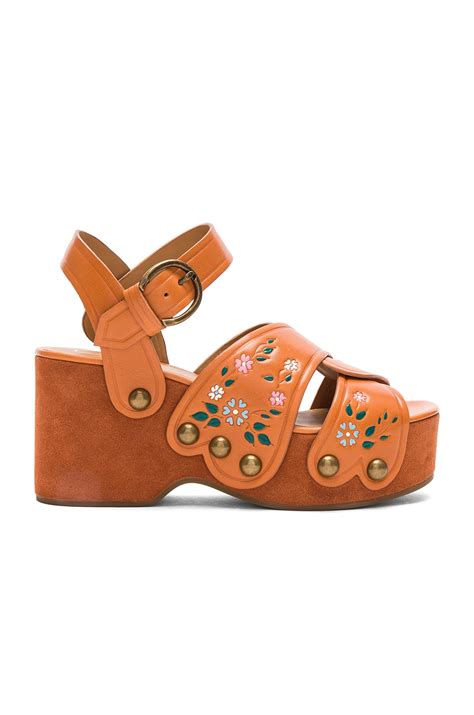 Marc Jacobs Wildflower Wedge in Rust | REVOLVE