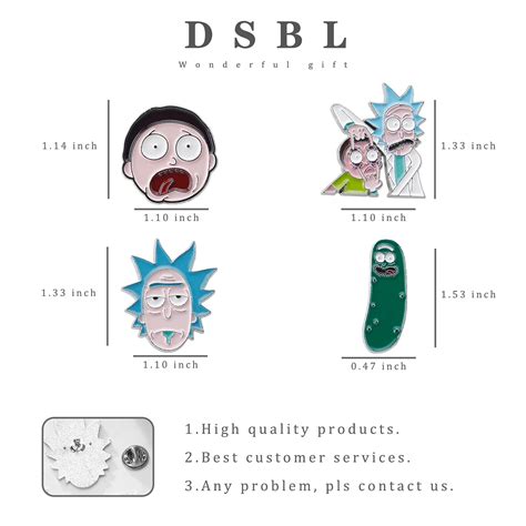 Rick and Morty Pins Pickle Rick Morty Enamel Lapel Pins Cartoon Fans ...