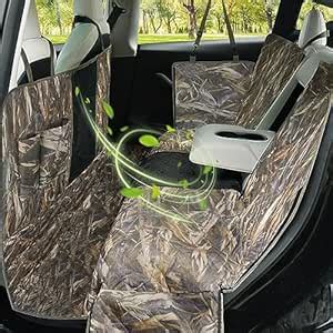 KIMHY XXL Dog Car Back Seat Cover (63" W X 94" L), Camo Dog Truck Seat ...