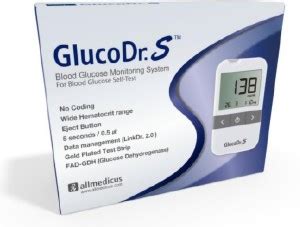 GLUCO DR. S GLUCO DR S GOLD PLATED BLOOD GLUCOSE MONITOR MACHINE ...