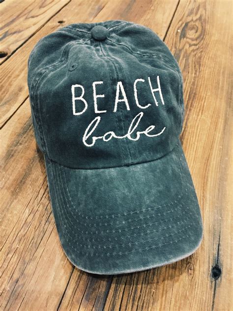 Women's Beach Baseball Hat, Dad Hat Style Beach Hat, Beach Babe Hat ...