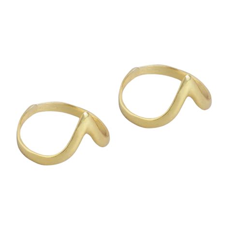 ZAVYA 925 Sterling Silver Crown Gold Plated Toe Ring | Gift for Women ...