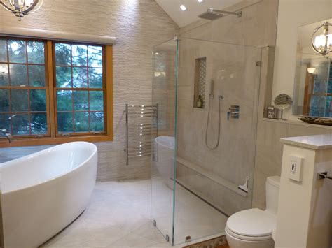 Open Concept Walk-In Shower