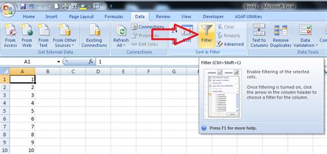 Excel Data Filter 的图像结果
