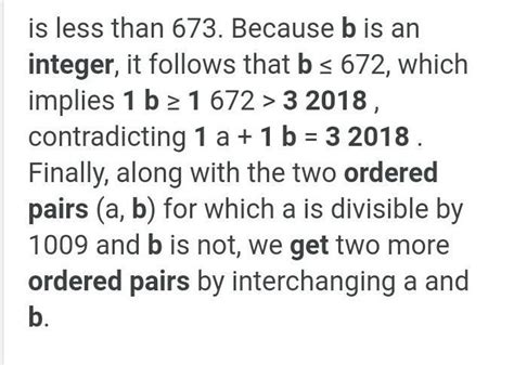 Find all ordered pairs (a b) of positive integers for which 1 a + 1 b ...