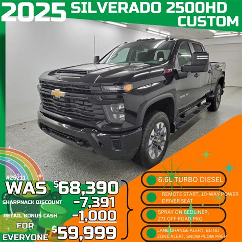 2025 Silverado 2500 HD | Sharpnack Chevrolet Buick Specials Willard, OH