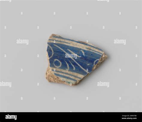 Scherf Majolica with decoration in blue, anonymous, 1500 - 1699 Majolic screen. Northern ...