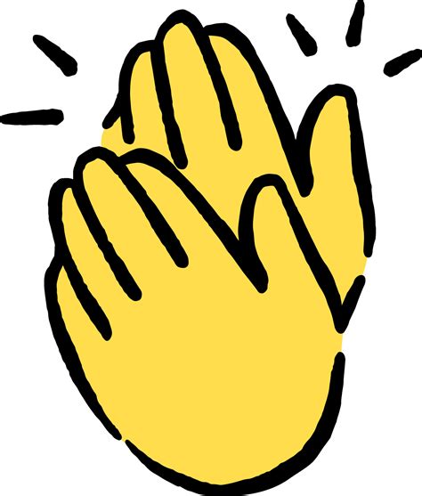 clapping hands Doodle Hand icons emoji sticker 49069344 Vector Art at ...