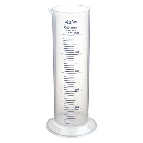 Polypropylene, 1 L Capacity - mL, Graduated Cylinder - 3UUT5|537835 ...