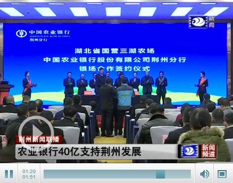 未来3年 农行将向荆州涉农企业新增贷款60亿元-新闻中心-荆州新闻网