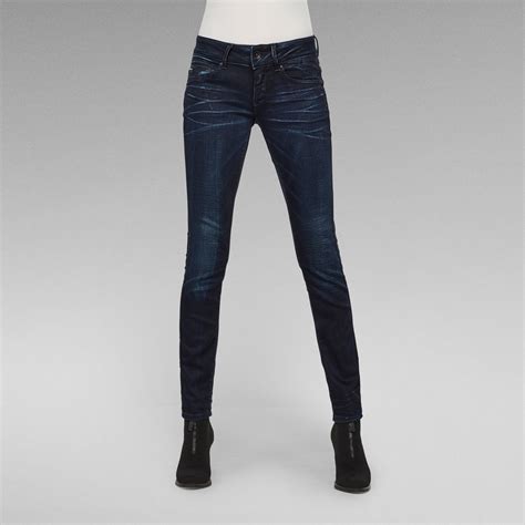 Midge Cody Mid Skinny Jeans | Women | Dark blue | G-Star RAW®
