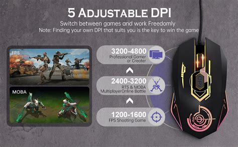 Amazon.in: Buy Uhuru Gaming Mouse RGB Wired for Laptop - USB Optical ...