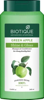 BIOTIQUE Bio Green Apple Shampoo 340 ml - Price in India, Buy BIOTIQUE ...
