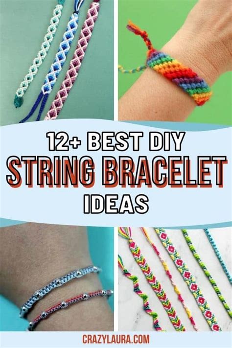 Homemade String Bracelets 的图像结果