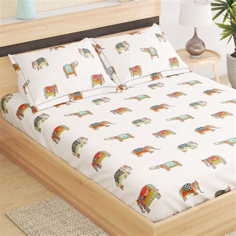 Buy Pacific Juniper Printed 3Pcs Queen Bedsheet Set from Home Centre at ...