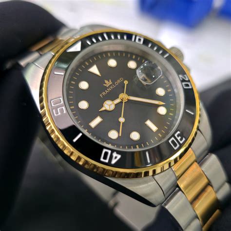 Franklord Regal Mariner – Onyx Gold | Black-Gold Stainless Steel Luxury ...