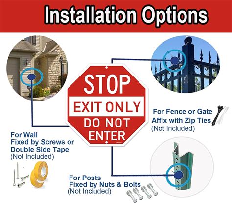 Dmytop 2 Pack Stop Exit Only Do Not Enter Sign, 12 x 12 India | Ubuy