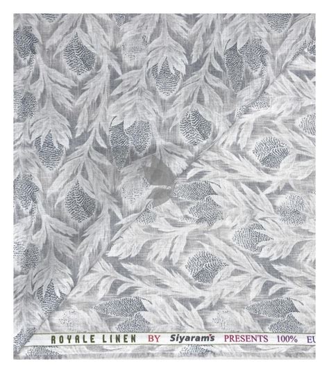 Siyaram's Royale Linen 100% Linen with 60 Lea count Digital Printed ...