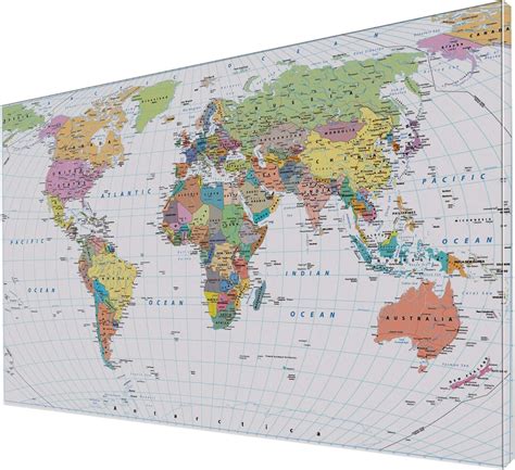Large World Map Poster For Wall at Phyllis Mosier blog