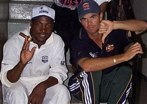 Brian Lara and Greg Blewett, West Indies v Australia, 2nd Test, 1999/98 ...