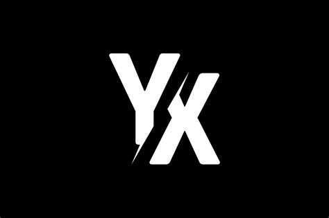 Monogram YX Logo Design Gráfico por Greenlines Studios · Creative Fabrica