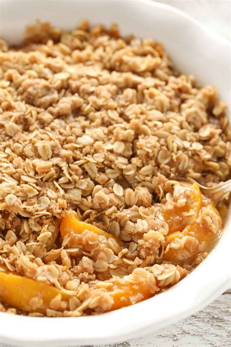 Peach Crisp - Live Well Bake Often