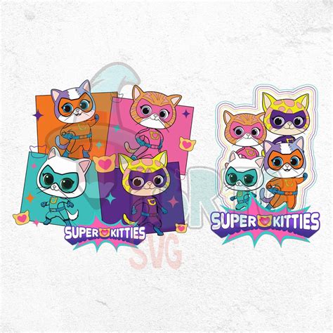 Super Kitties PNG: Birthday Party Clipart (digital Download) - Etsy