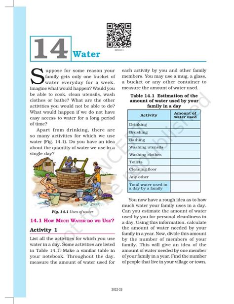 Class 6 Science Water Chapter PDF 的图像结果