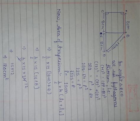 find the area of trapezium PQRS given in figure - Brainly.in