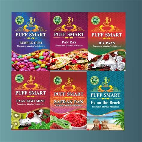 PUFF SMART Herbal Hookah Molasses (100% Nicotine and Tobacco Free ...
