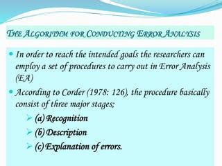 Image result for Error Analysis Language