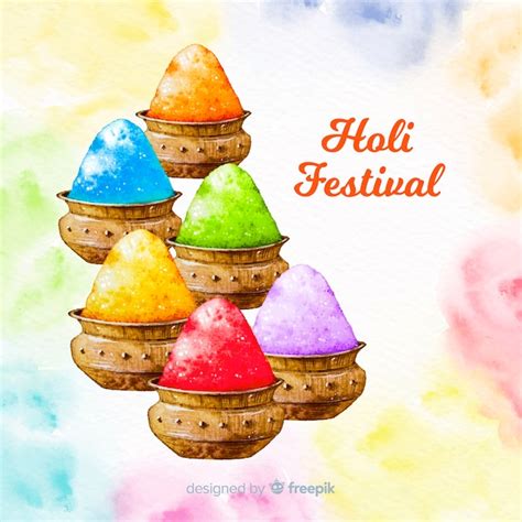 Fundo colorido holi gulal | Vetor Grátis